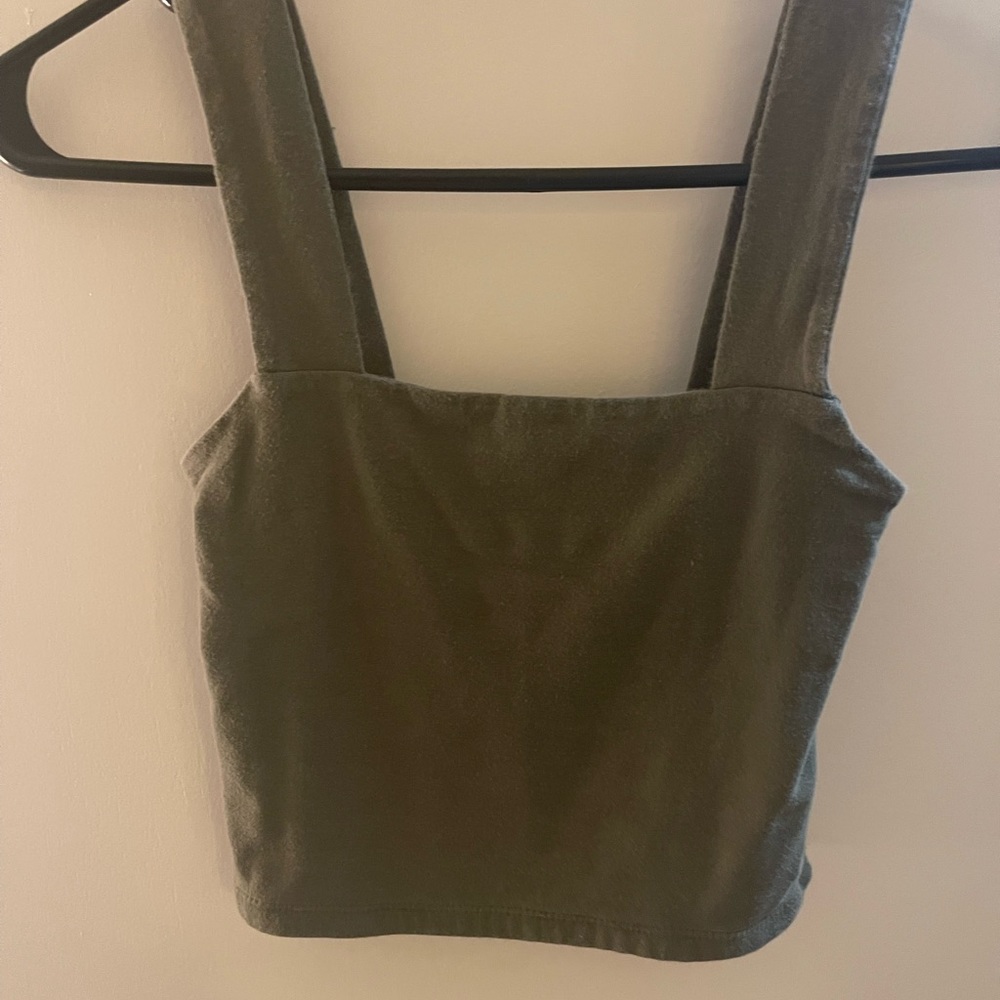 Green tank top